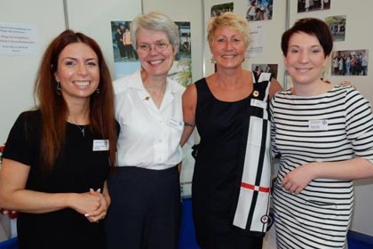 Trotz deutlich &uuml;ber 30 Grad war das Messeteam der WSSRK bestens gelaunt.