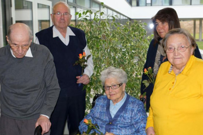 Der frischgew&auml;hlte 
            Heimbeirat.