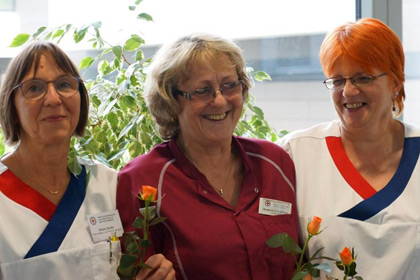 Der Wahlvorstand aus Mitarbeiterinnen 
                des Haus Eichholzg&auml;rten.